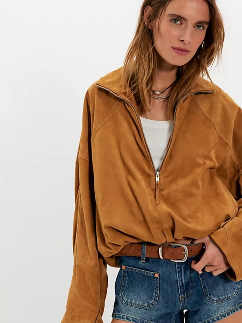 We The Free Sonny Suede Pullover jacket